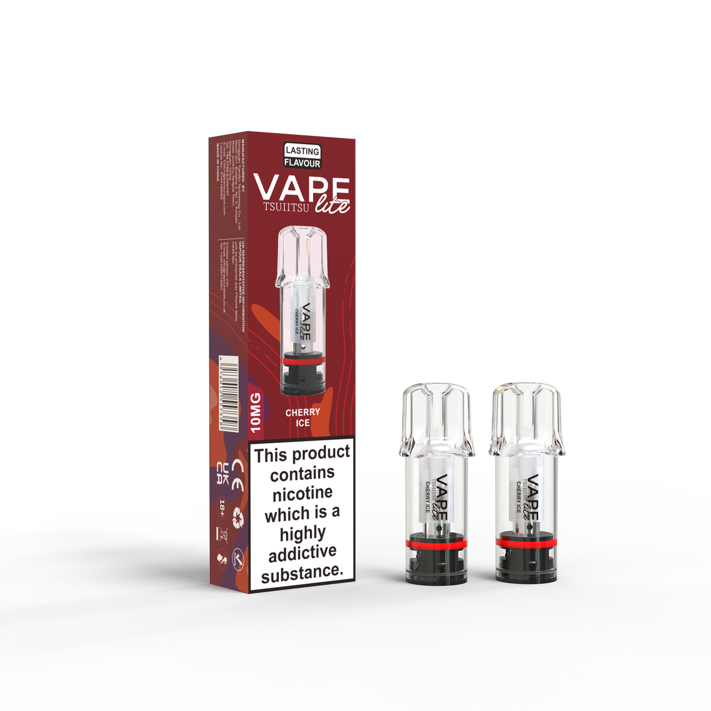 Vape Lite Cherry Ice Pod 2 Pack 10 mg UK