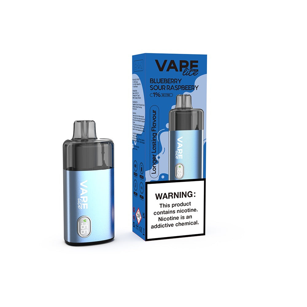 Vape Lite 6000 Max Blue Sour Raspberry 10mg Prefilled Pod Kit UK