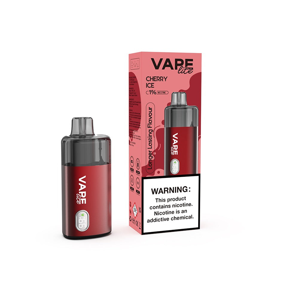 Vape Lite 6000 Max Cherry Ice 10mg Prefilled Pod Kit UK