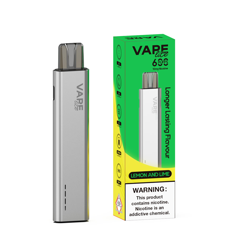 Vape Lite 600 Kit | 10mg Prefilled Pod Vape Kits UK Vape Lite 600 Kit | 10mg Prefilled Pod Vape Kits UK