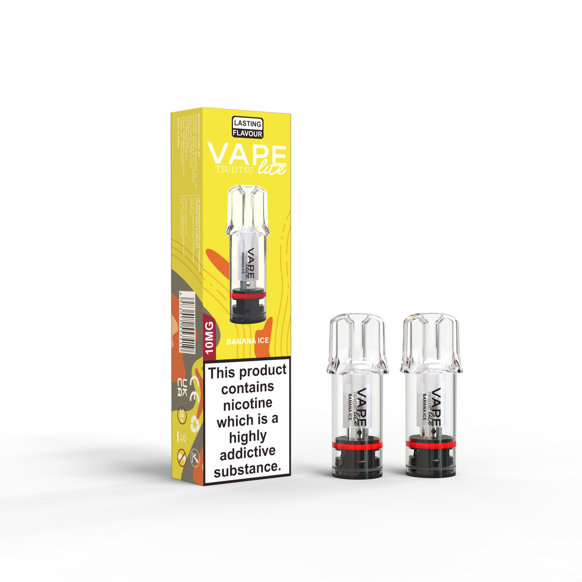 Banana Ice 2 ml prefilled pods by Vape Lite Tsuiitsu